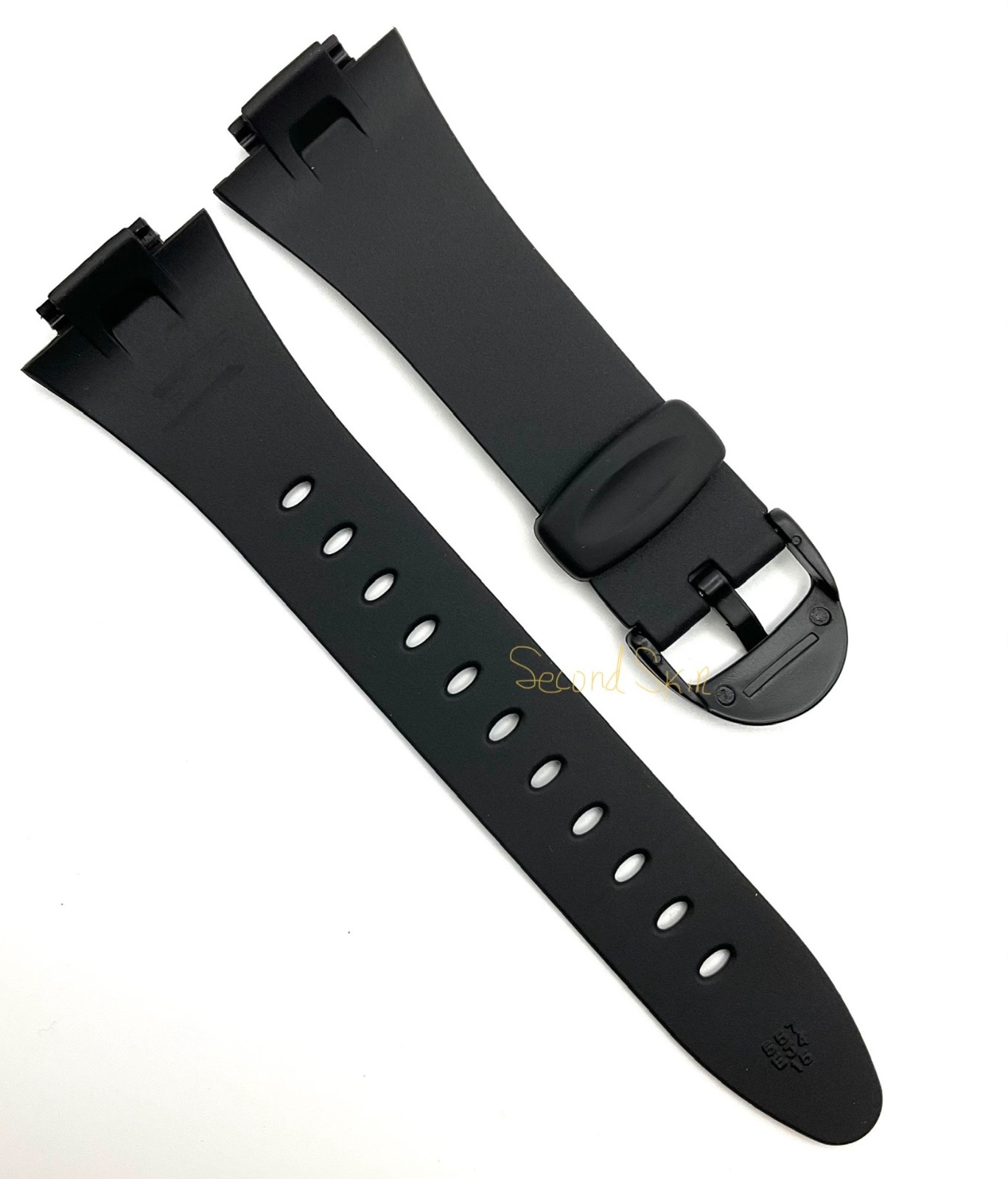 Genuine Casio Black Resin Watch Band Strap AQ-E10-1B F-E10-1A F-E10G-1A