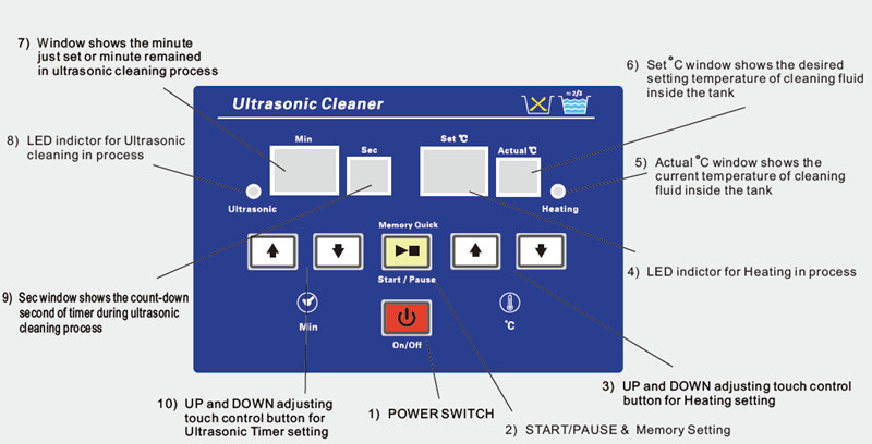 3L digital Ultrasonic Cleaner machine for dental lab equipment jewelry watch
