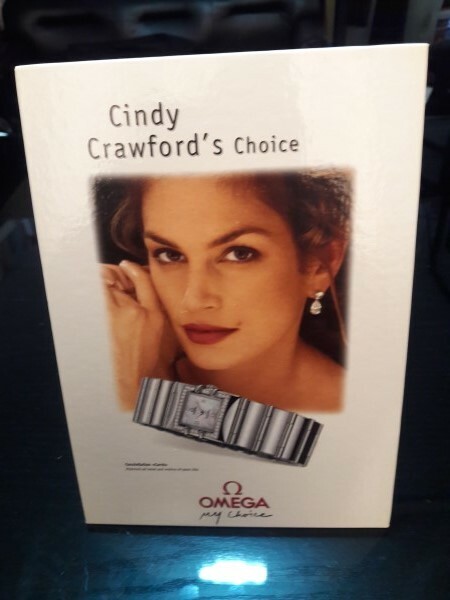 Vintage Watch Stand Display Cindy Crawford’s Choice OMEGA CONSTELLATION #7060