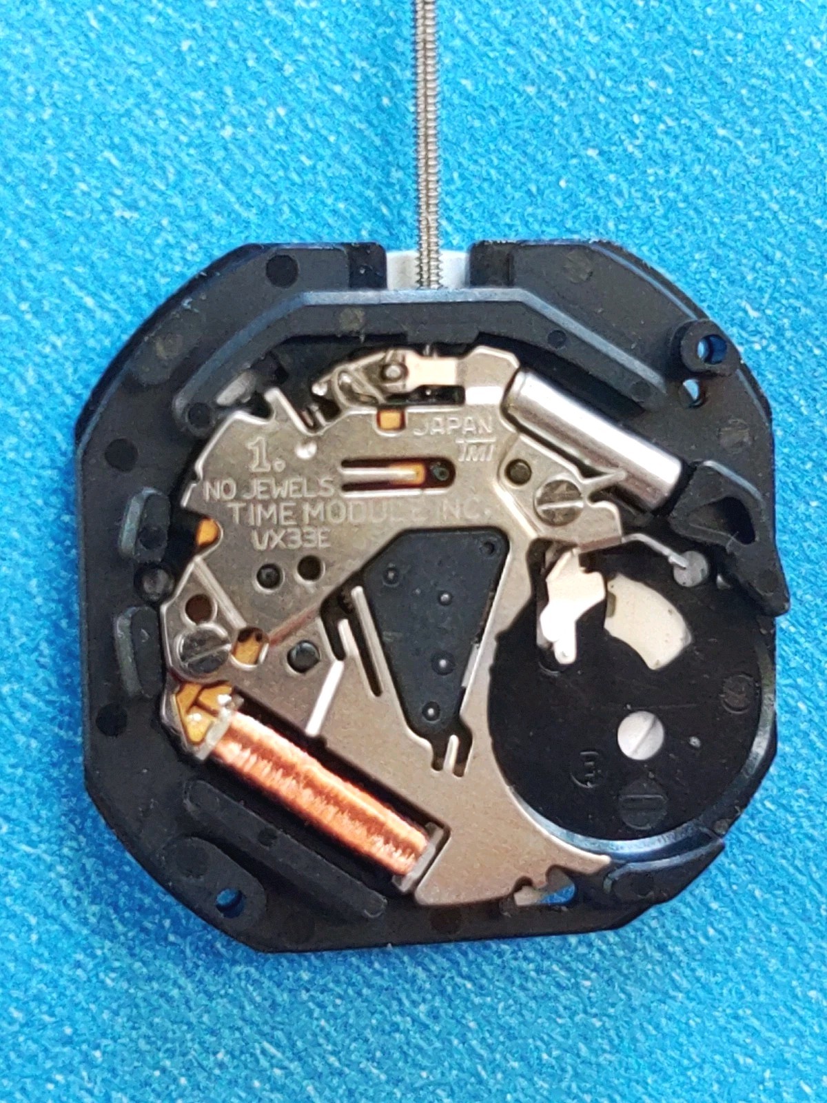 TMI VX33E DayDate@3 Movement, NOS, 3 Hands, Sets, Runs, Keeps Time 24 Hrs.