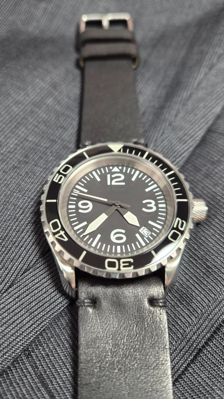 Custom Watch NH35 Movement Homage Timepiece w/ amazing glow-in-the-dark features