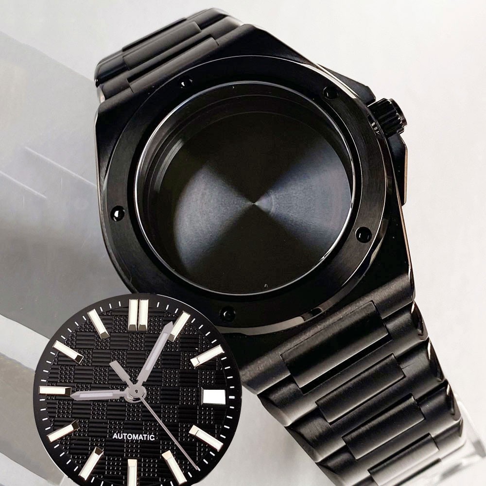 Ingenieur NH35A Watch Case 40mm Black PVD for NH36 PT5000 ETA2824 20BAR Sapphire