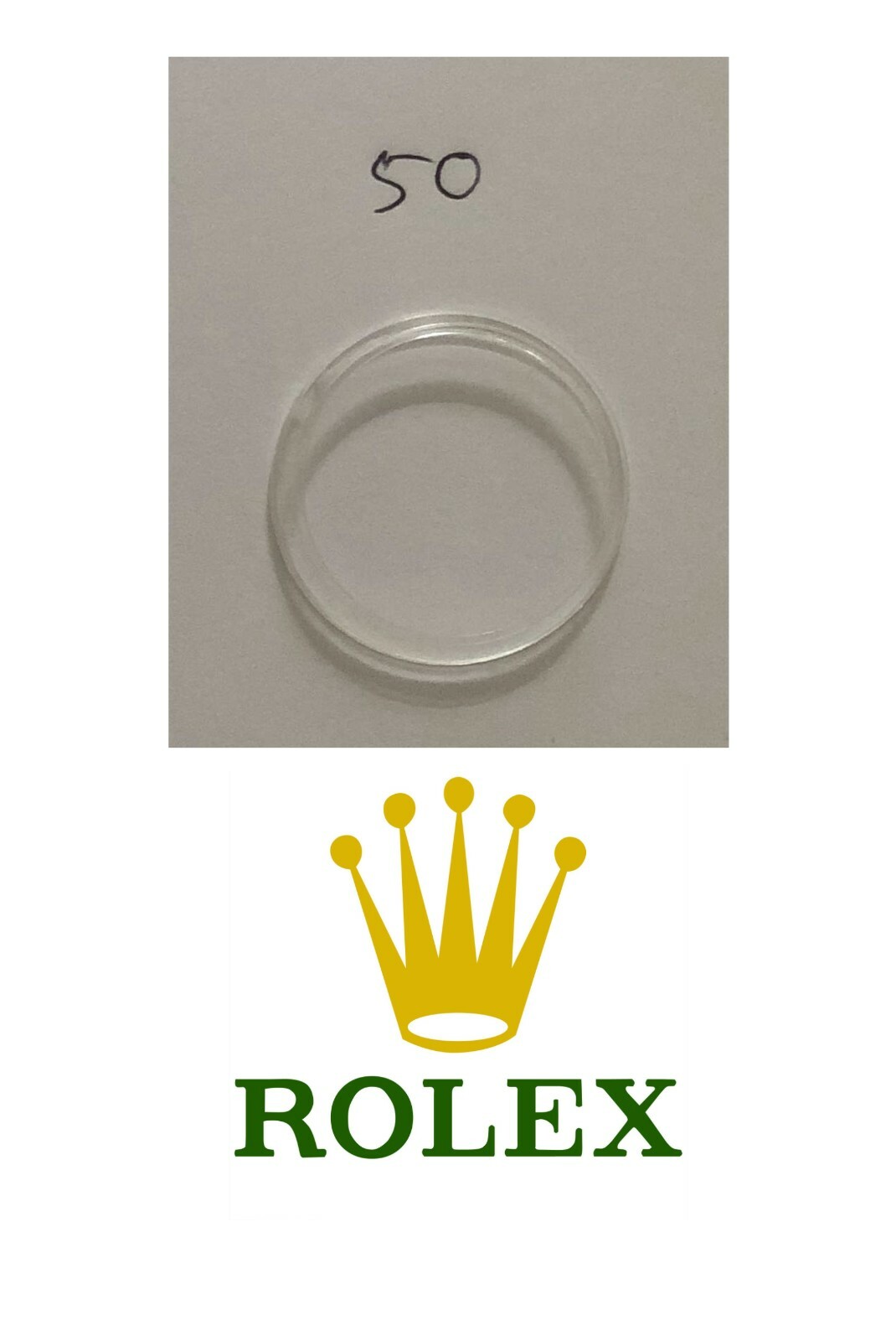 Rolex Clear Plastic Bezel Protector no. 50 for Oyster Perpetual Air-King 114200