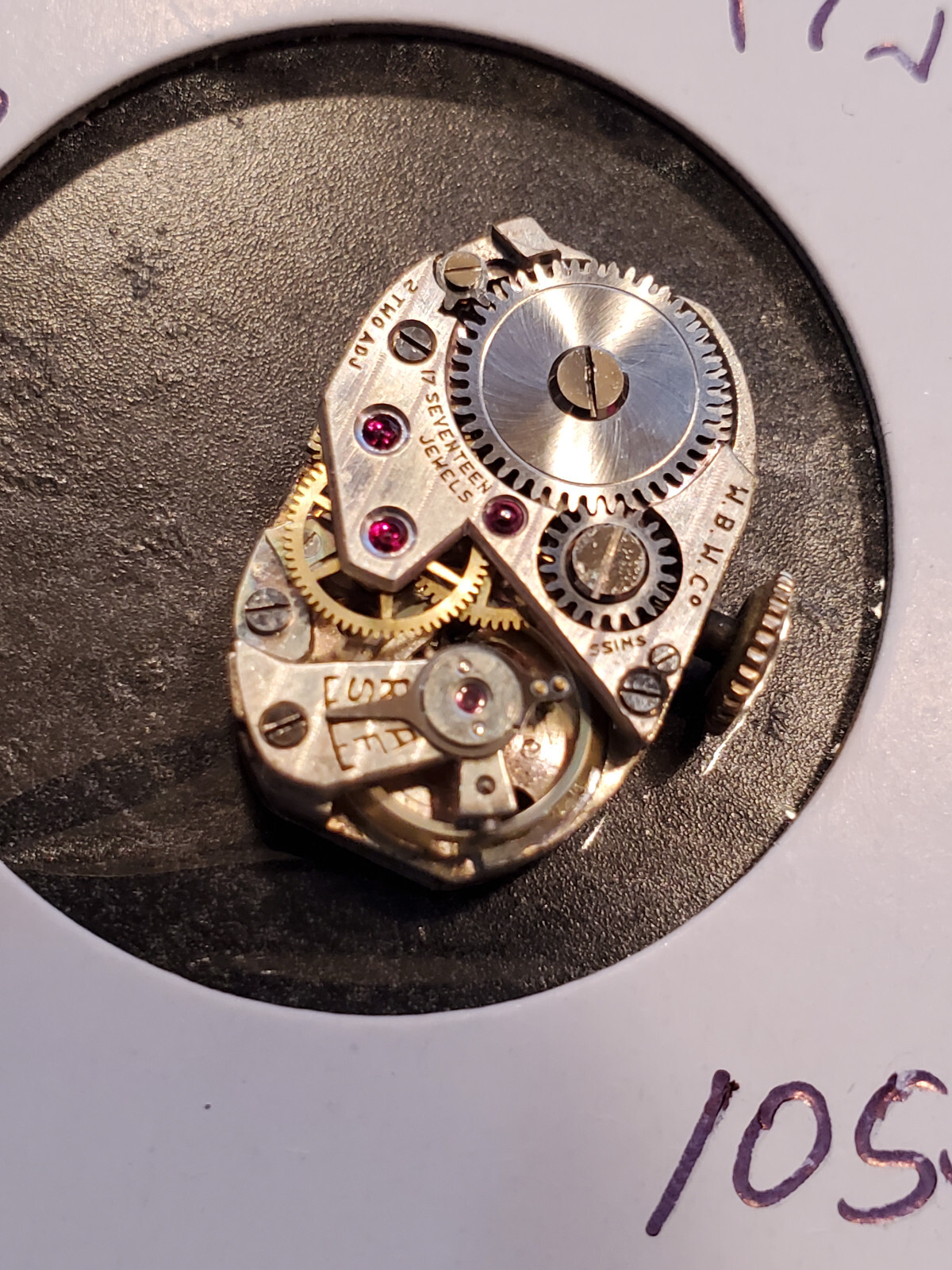 LADIES BERKLEY W.B.W. CO 17J WRIST WATCH MOVEMENT #1055
