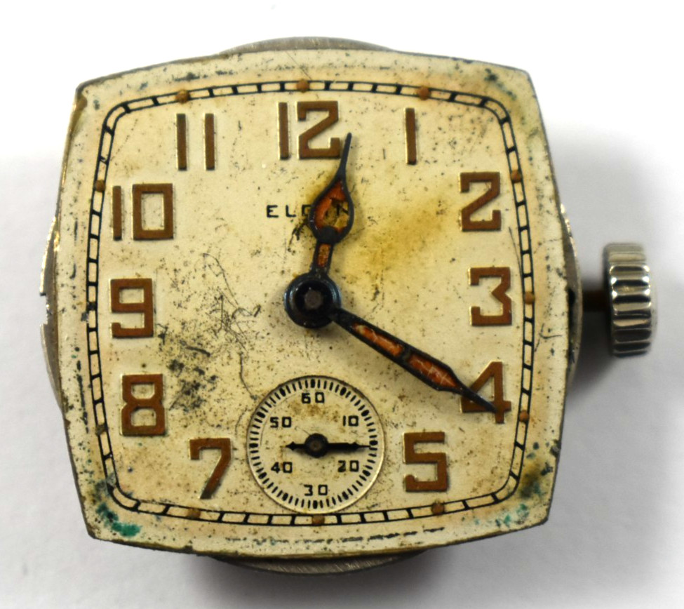 Vintage Elgin Manual Wind 485 4/0s 7J Wrist Watch Movement lot.qf