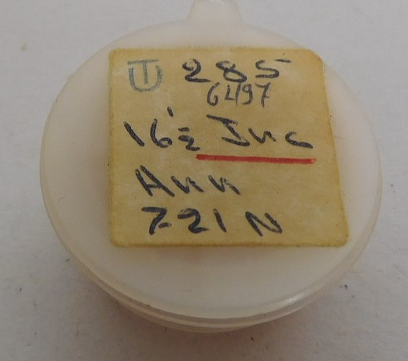 UT 6497 PART # 721 COMPLETE BALANCE WHEEL. NEW OLD STOCK