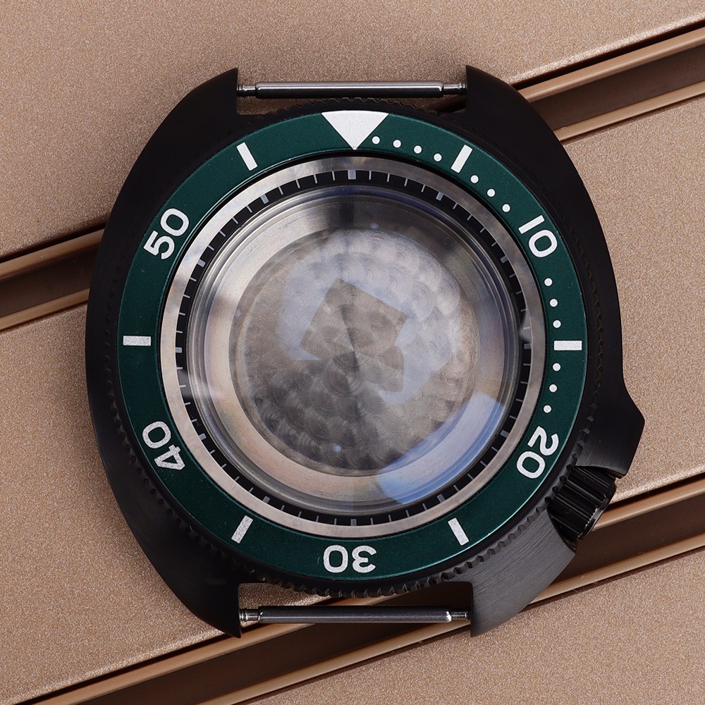FEIYASHI Sapphire PVD Diver Watch Case 44mm turtle Style 10ATM For Seiko NH35 36