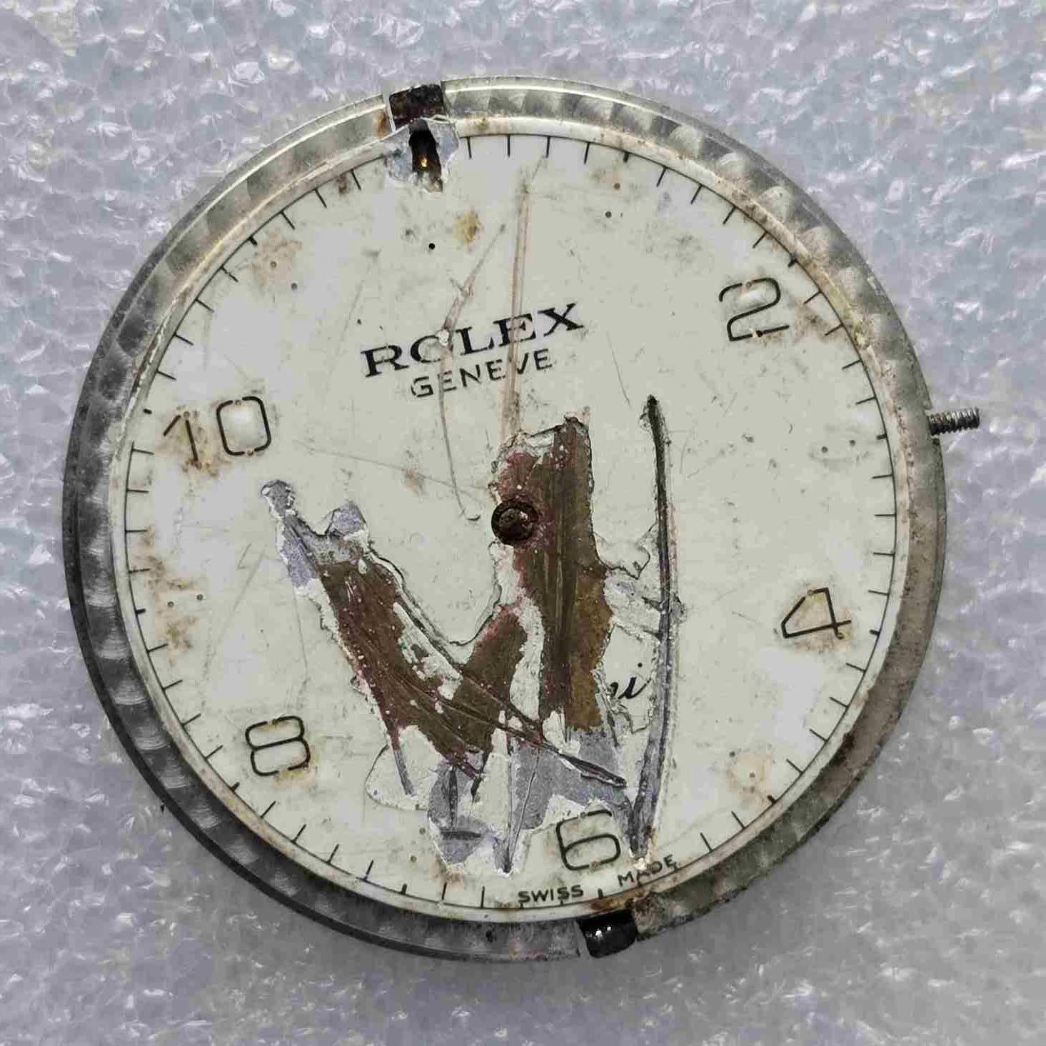 Vintage ROLEX Cellini GENEVE Movement & Dial. Cal: 1602. For Parts