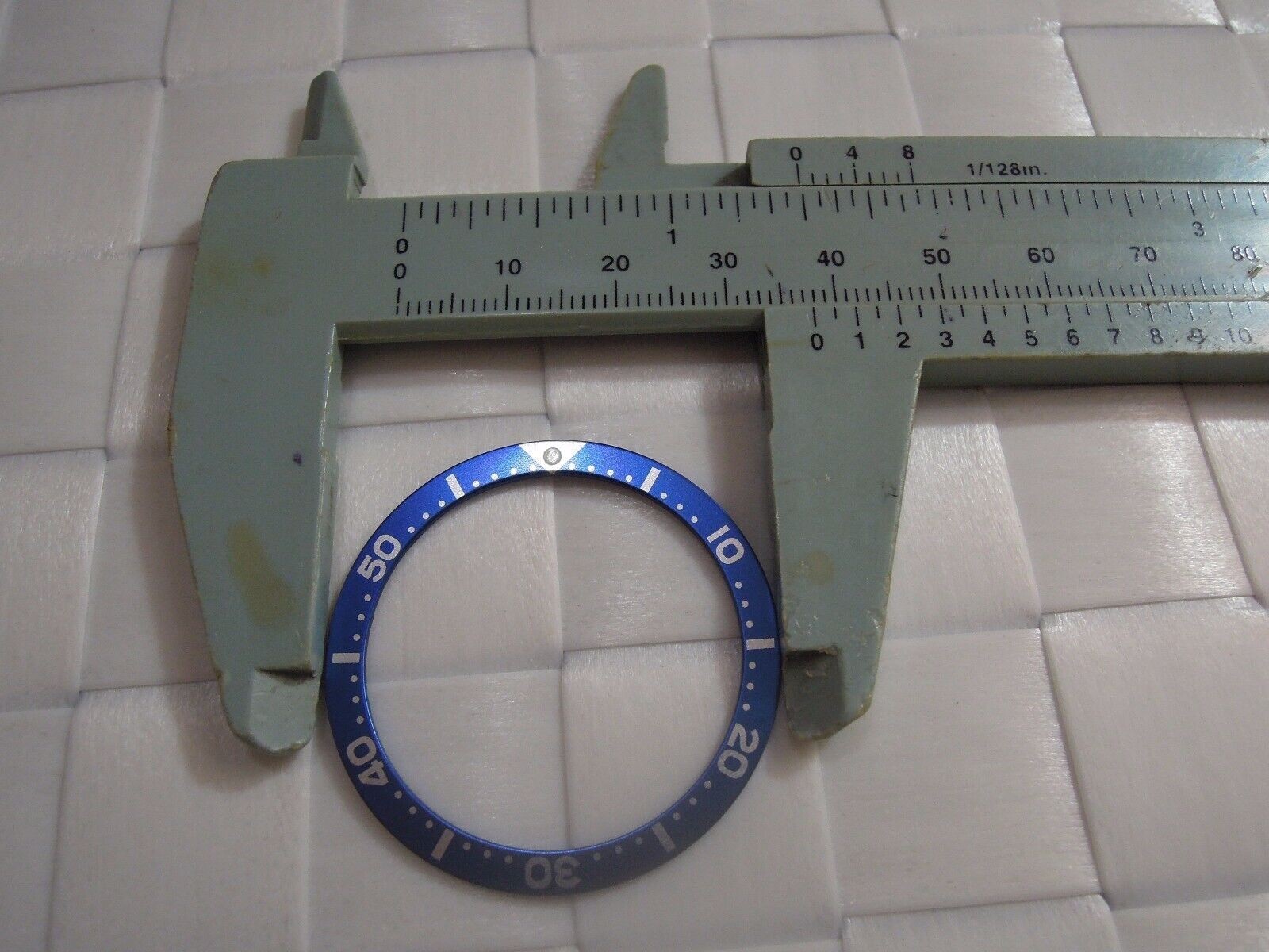 NEW BLUE BEZEL INSERT 38MM LARGE DIVERS SKX007-009 /7002-7001/6309-7040 WATCH