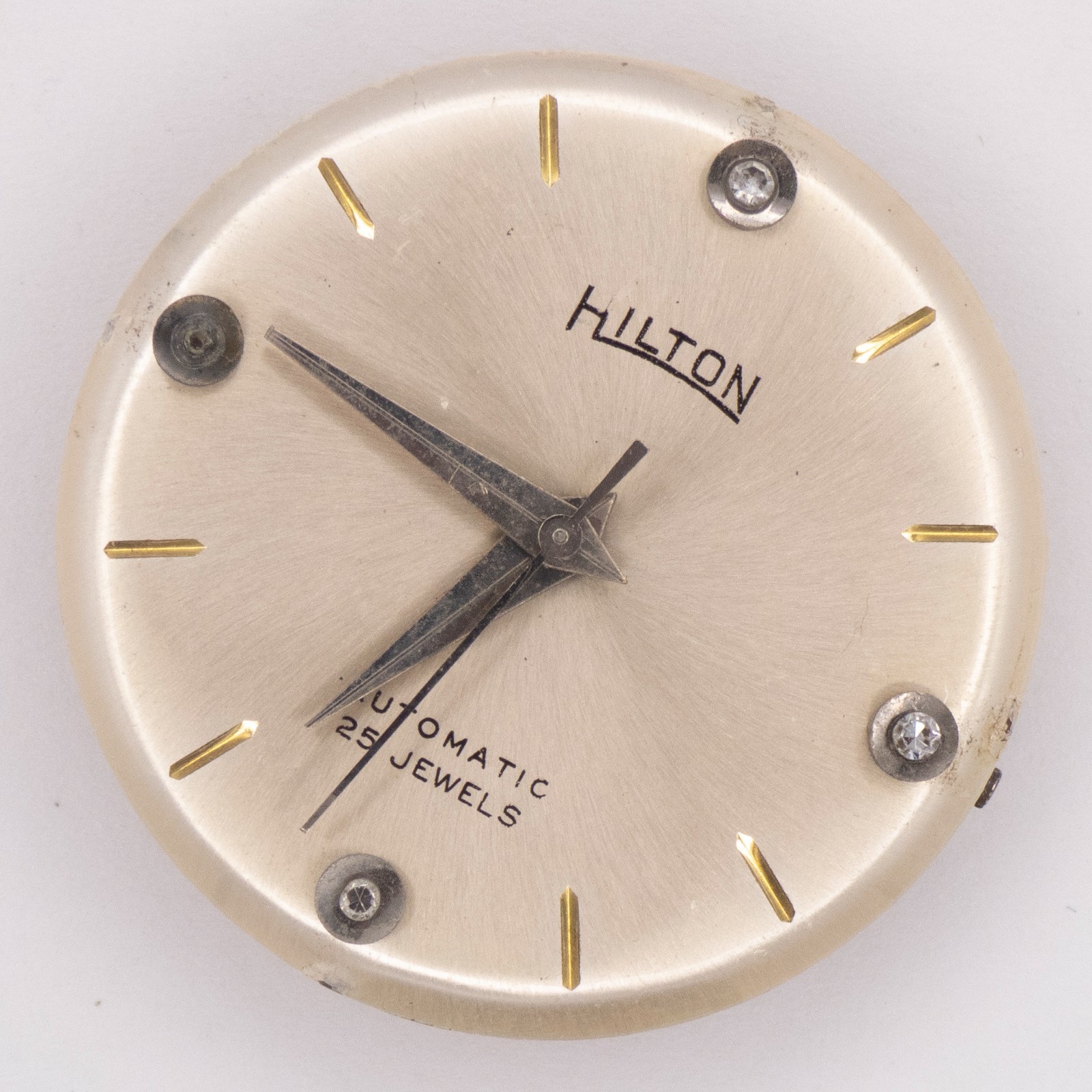 Vintage Hilton / AS 1583N 25-Jewel Automatic Wristwatch Movement, Ticks a Bit