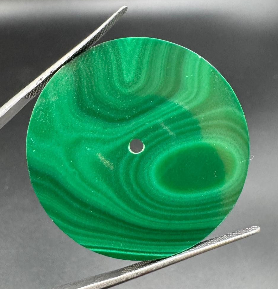 Natural Malachite Gemstone Watch Dial Green Stone Dial 33mm Round shape gmc-608