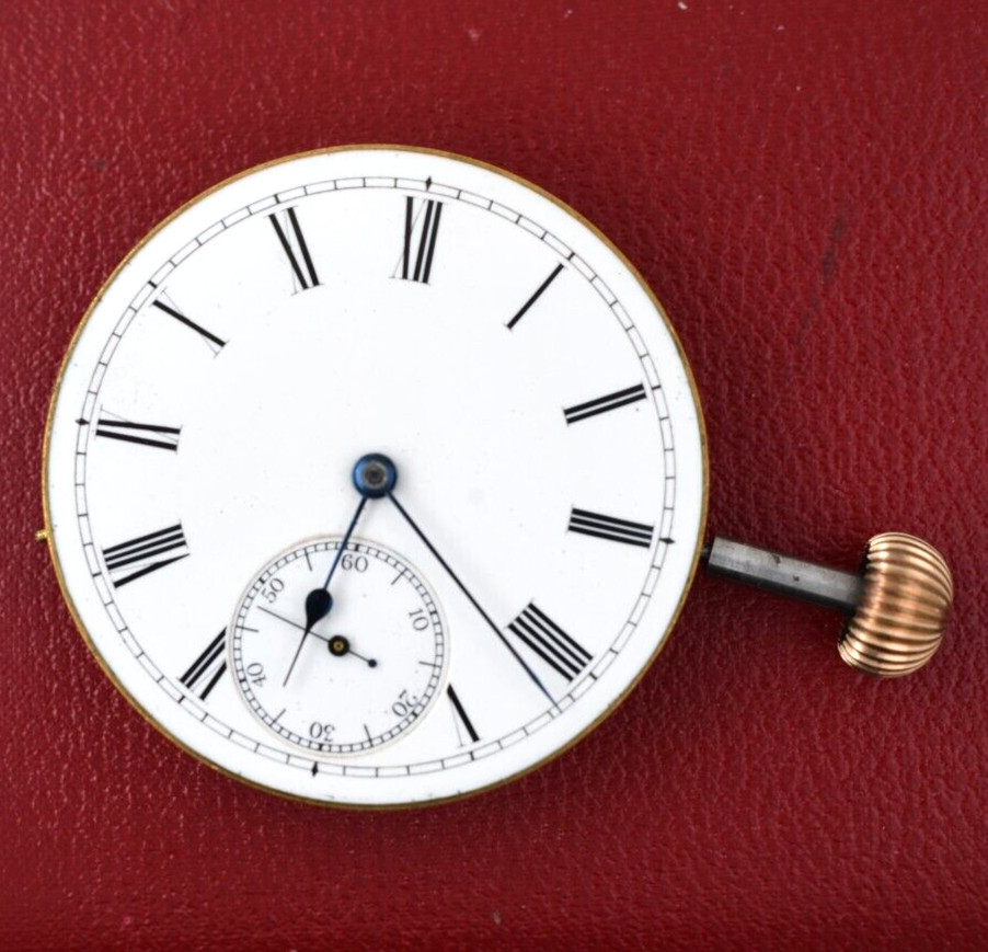 American Watch Co. 16s HC Watch Movement RUNS W/ Stem & Crown