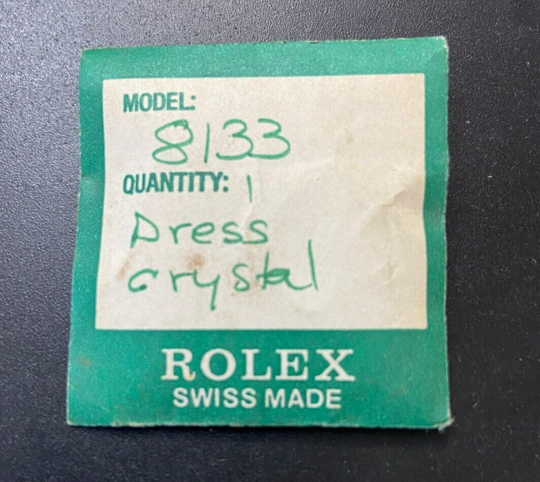 Rolex Watch Part #8133 1-Dress Crystal sold as-is NOS