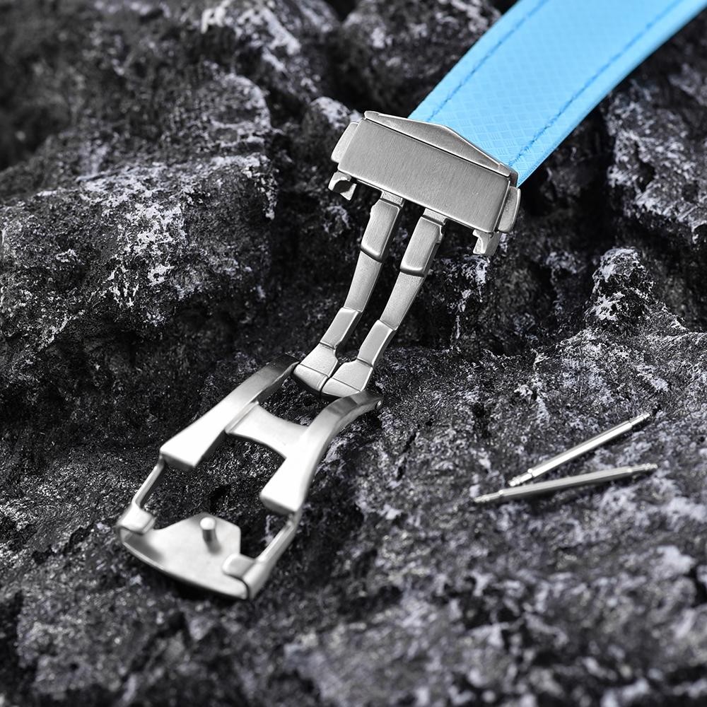 Metal Folding Buckle 18 20 22mm Stainless Steel Brushed Clasp for Omega Watch