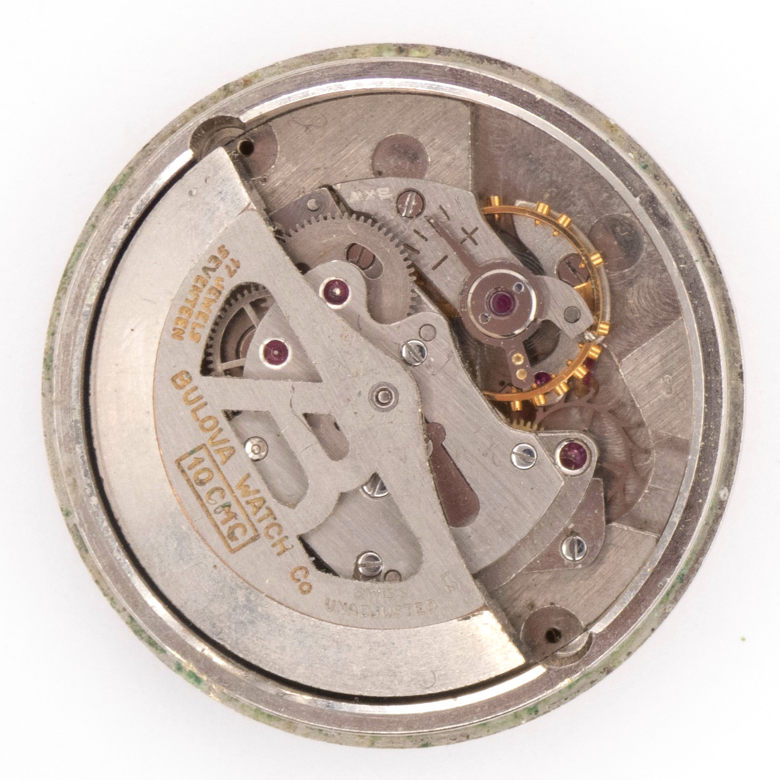 Vintage Bulova Caliber 10CMC 17-Jewel Automatic Wristwatch Movement