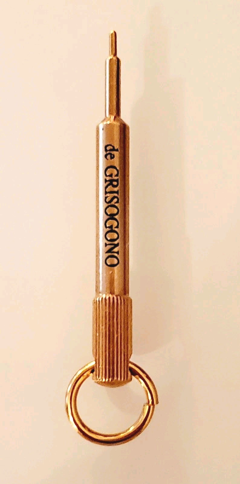 De Grisogono Gold Plated Stylus Pusher Pin NOS