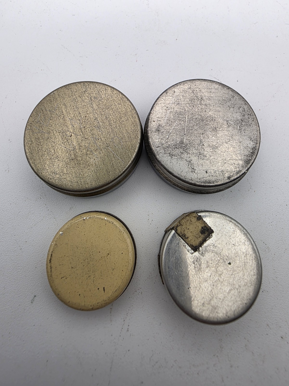 Vintage Watchmaker Watch Tins Lot Marshall Bestfit Balance Parts Containers