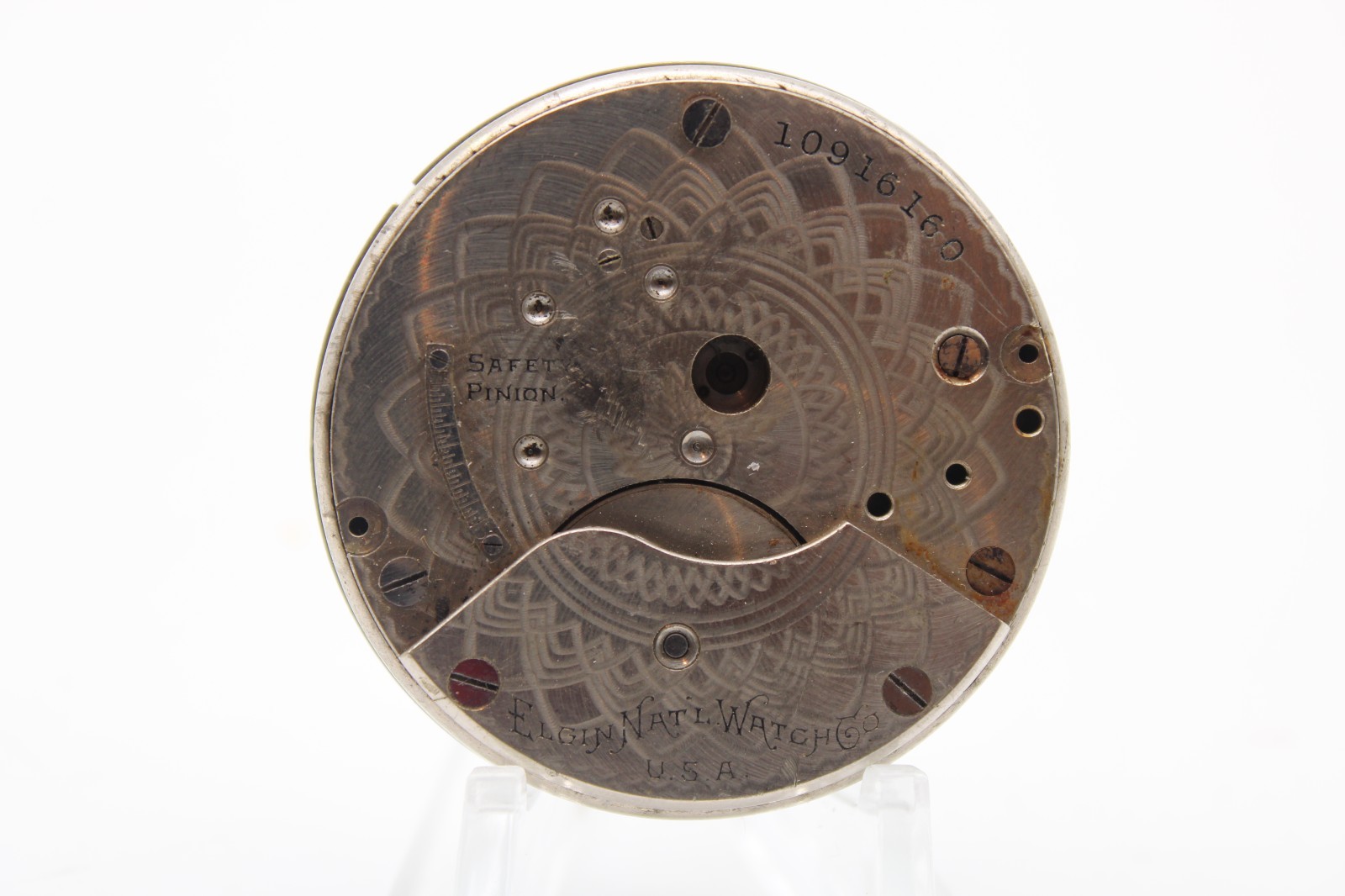1904 ELGIN POCKET WATCH MOVEMENT 10916160 GRADE 299 18s 7j (KR3)