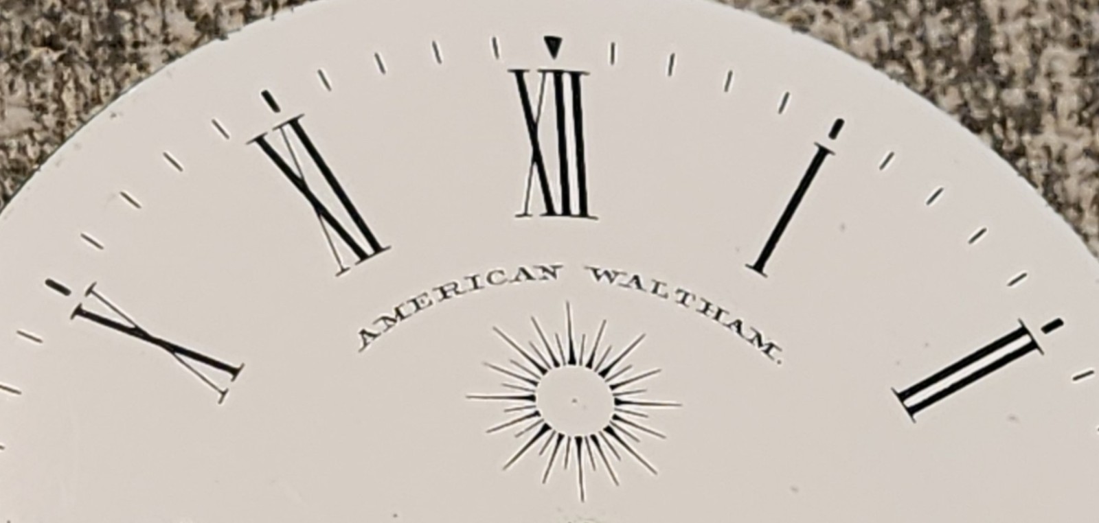 Near Mint 18s Sun Waltham SOL Pocket Watch Dial ~1 Star Rarity~