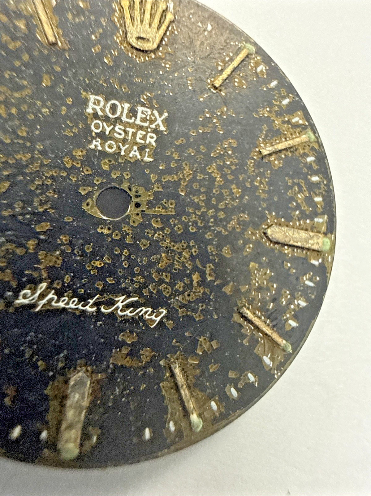Rolex Vintage Oyster Royal Speedking Tropical Beyeler 26.9mm Dial