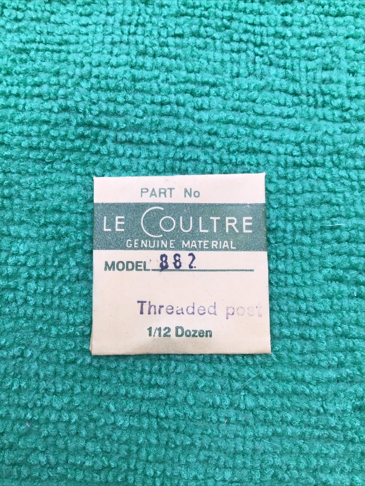 Jaeger LeCoultre Winding Stem Threaded Post Cal. 882 Part 963 32, NOS