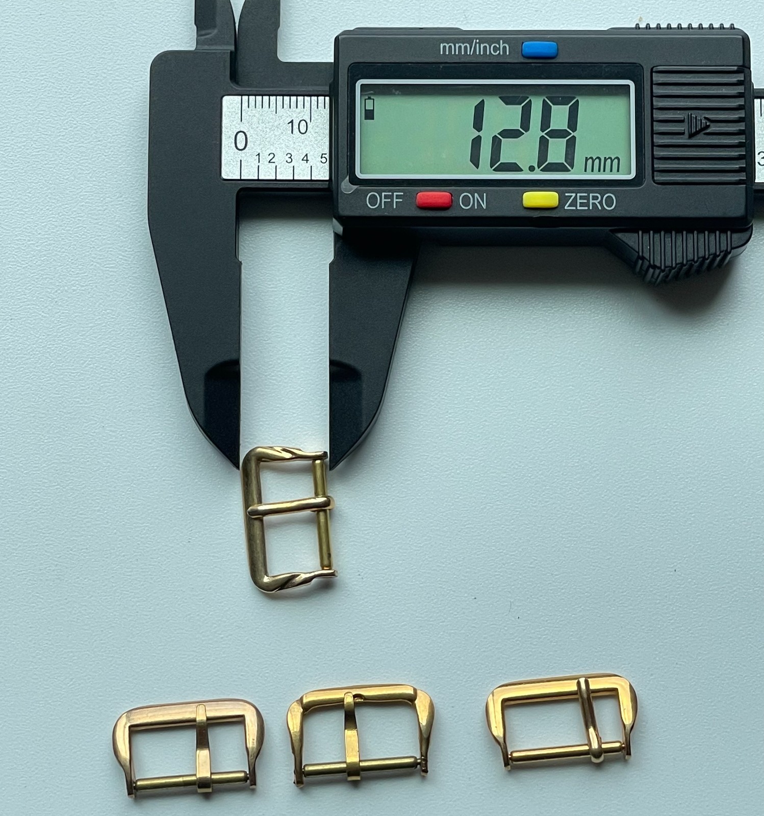 4pc Vintage Gold Plate Watch Buckle Clasp Strap Gold Bar Mixed Design Parts Lot