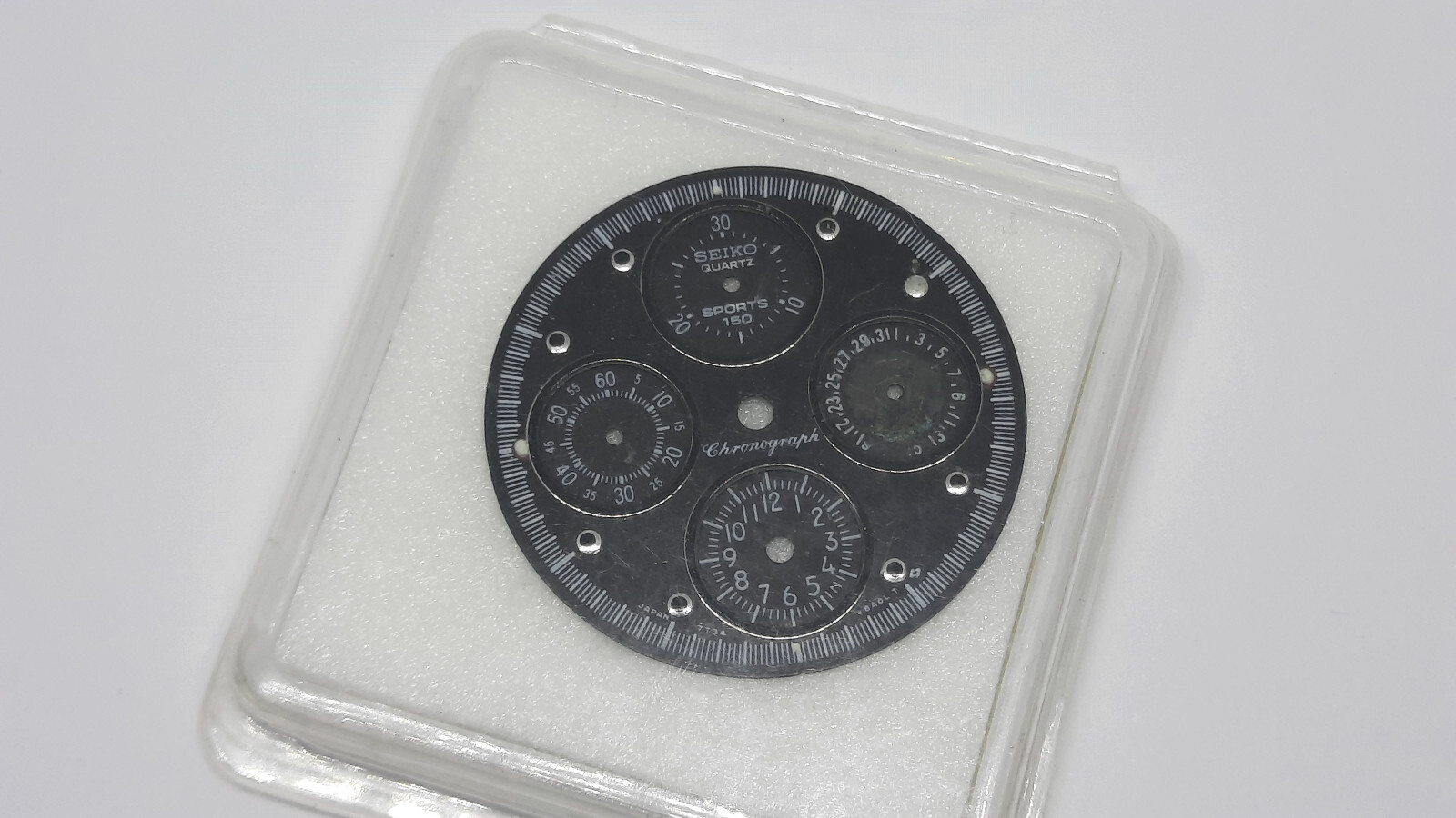 Genuine Vintage Seiko 7T34 – 6A0L Flightmaster Sports 150 Black Watch Dial 1990′