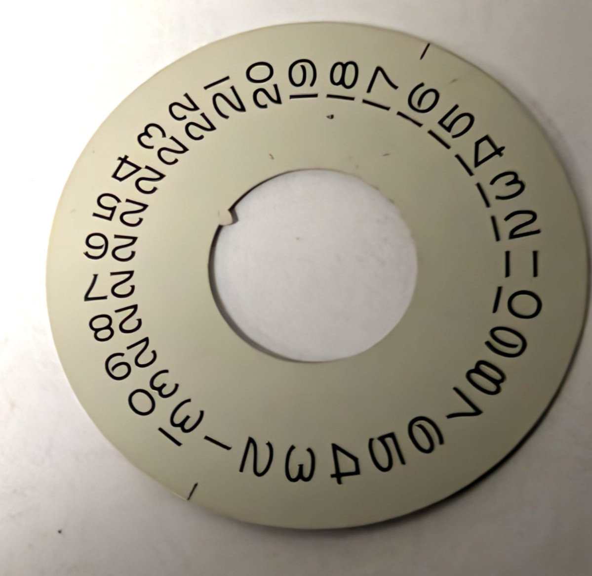 GENUINE Authentic Rolex 1555 1556 8016 Date Disc silver used