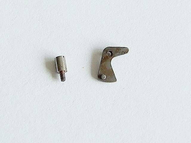 Omega 260-1109 setting lever & screw. Used part.