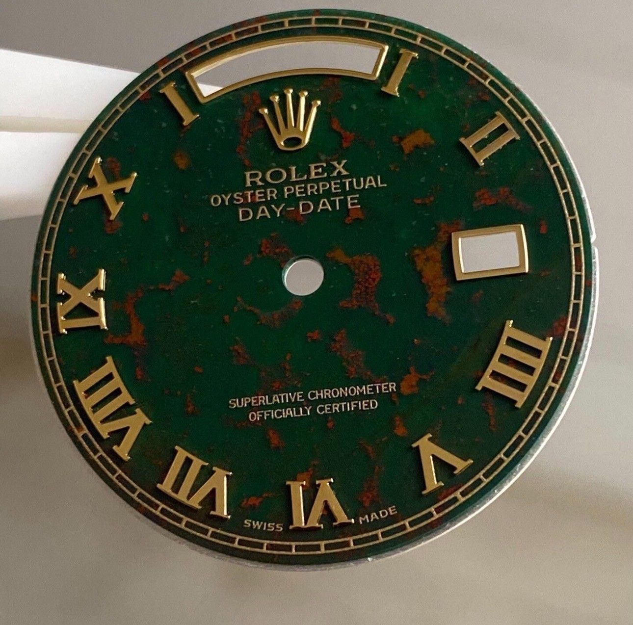 Quickset President Custom Blood Stone Roman Dial For Rolex 18038 18238 118238