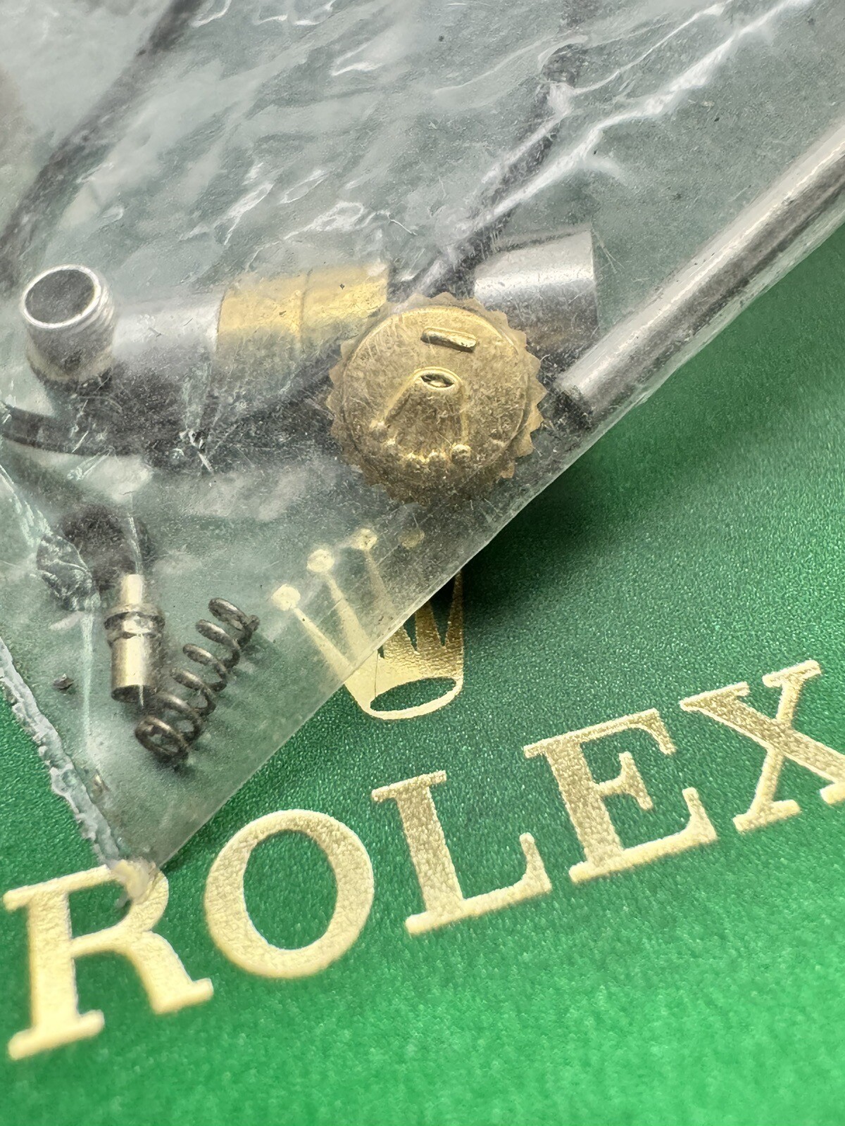 Genuine ROLEX Parts Lot. Yellow Gold Crown, Link Etc