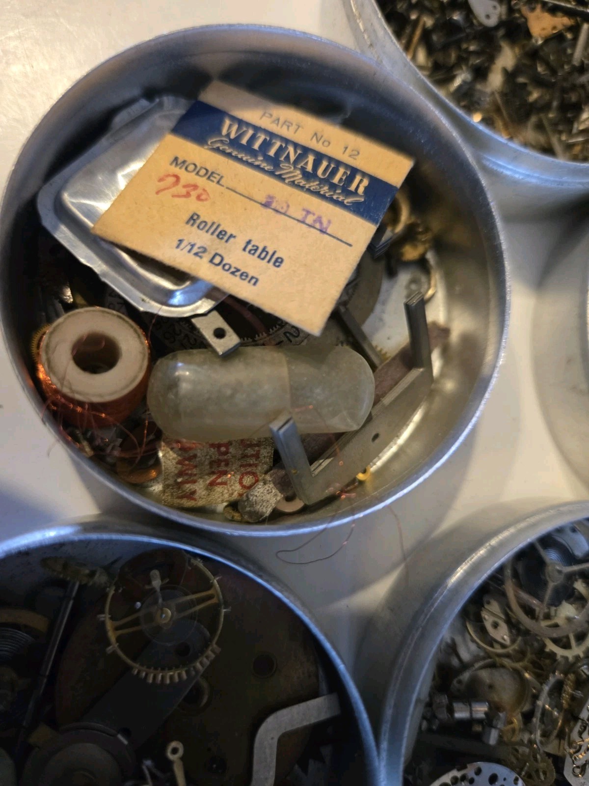 Vintage Watchmakers Part’s Estate Watch Repair Parts Bulk Lot #2.