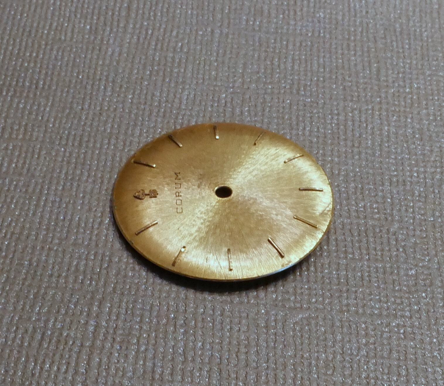 VINTAGE CORUM WATCH DIAL FOR MENS DRESS WATCH 28.5 MM DIAMETER