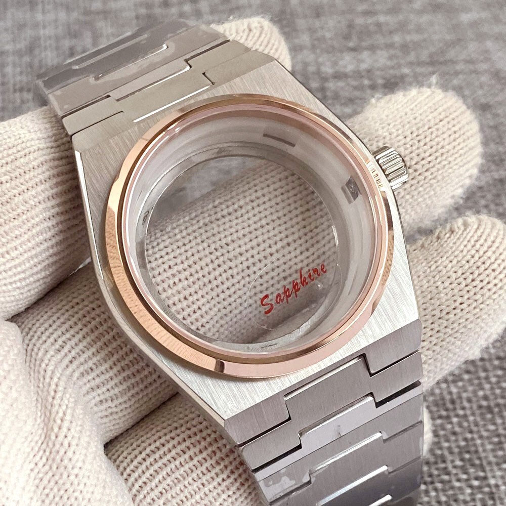 PRX New Silver Fluted 10ATM Sapphire Watch Case For NH34 NH35 NH36 Super Player
