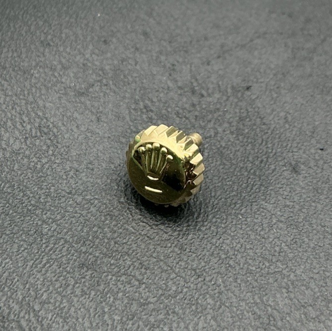 Genuine Rolex 24-600-8 18k Yellow Gold 6mm Winding Crown Refurbished (J35)