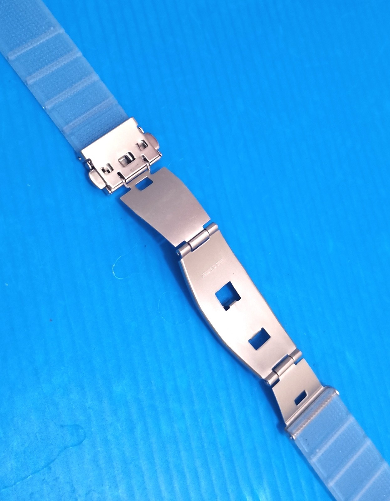 generic high quality clear silicone strap fold over or folded, 16mm