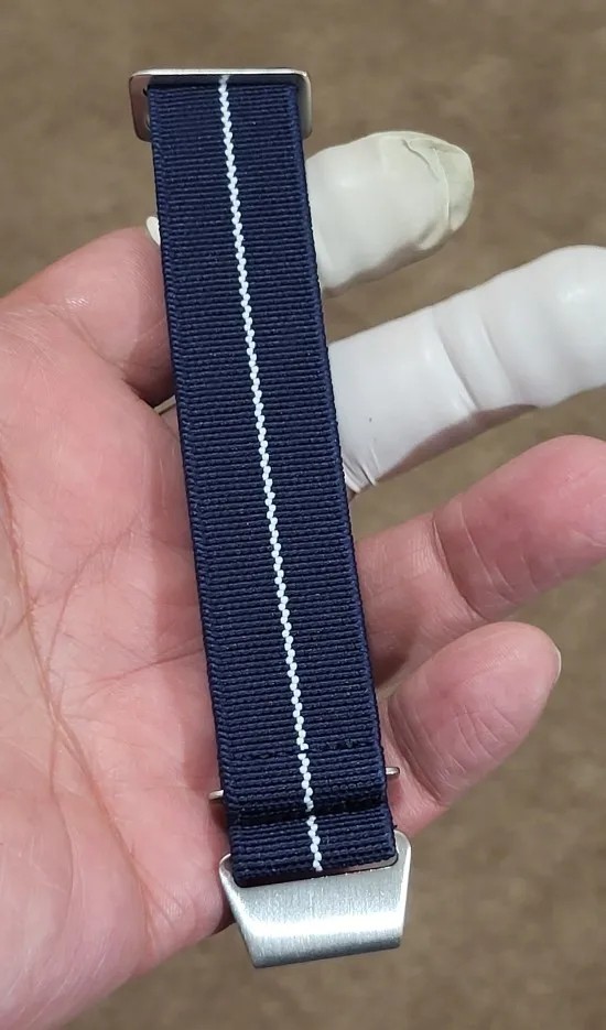 60s French Troops Parachute Bag Elastic Watch Strap 20mm 22mm Nylon Watchbands