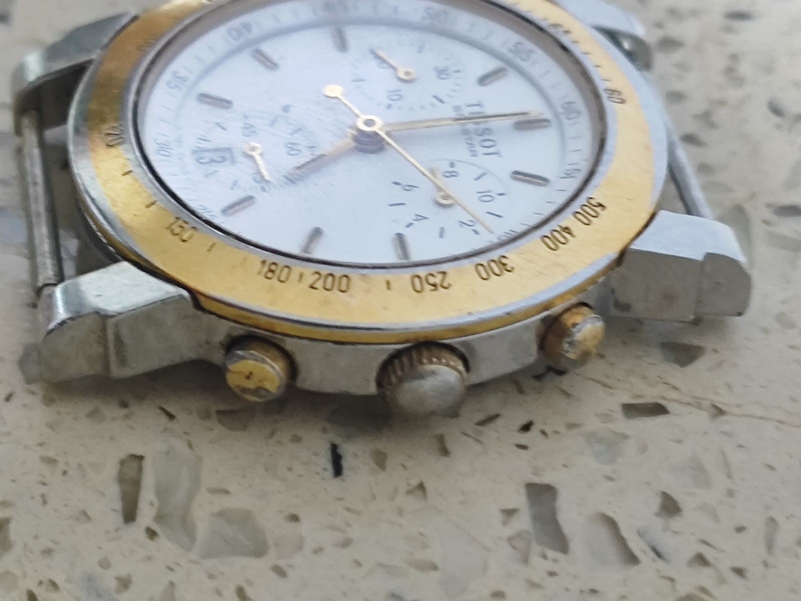 TISSOT SEASTAR L396 Chronograph Cal eta 251 272 Not Work For parts Used