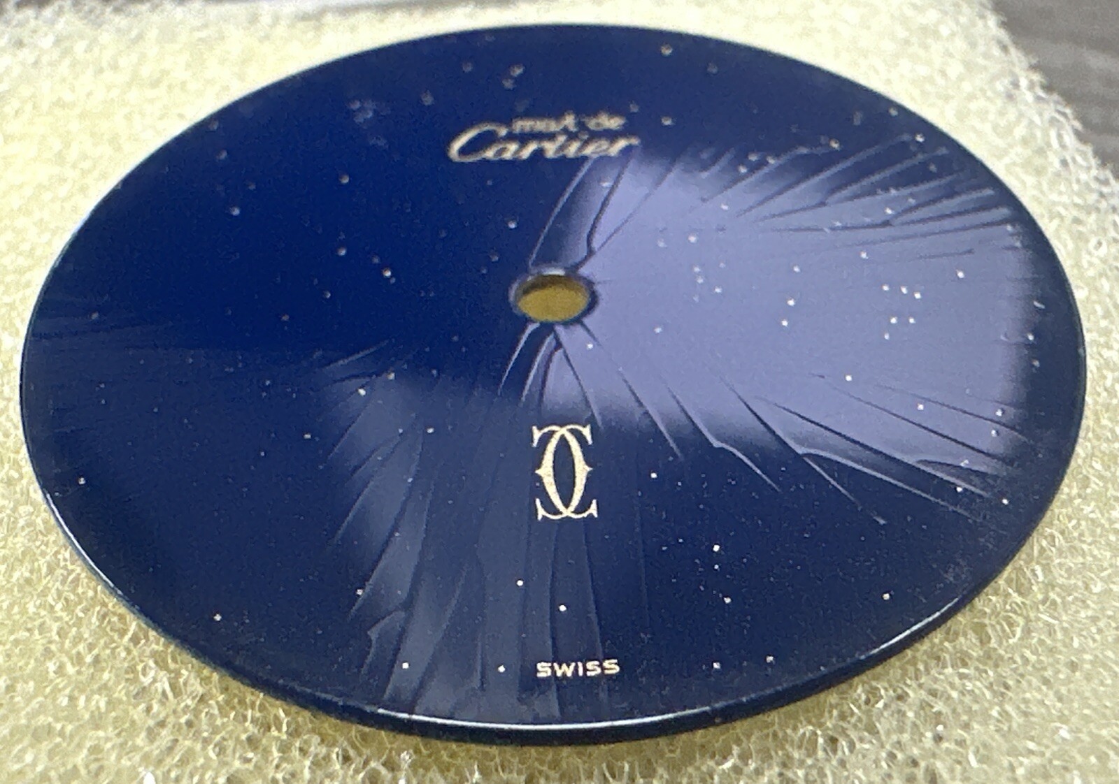 Must de Cartier CAD VLC MUS GM Lapis Blue 26mm Spidering Dial 620 VC100293
