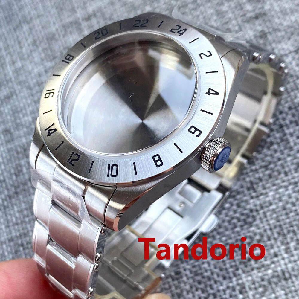20ATM Tandorio Domed Sapphire Glass Fit NH35 NH36 NH34 ETA2824 PT5000 Solid Back