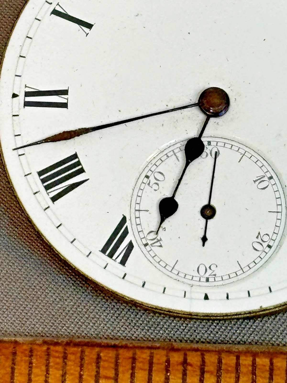 Antique English Lever Pocket Watch Movement Wright & Craighead for Restoration