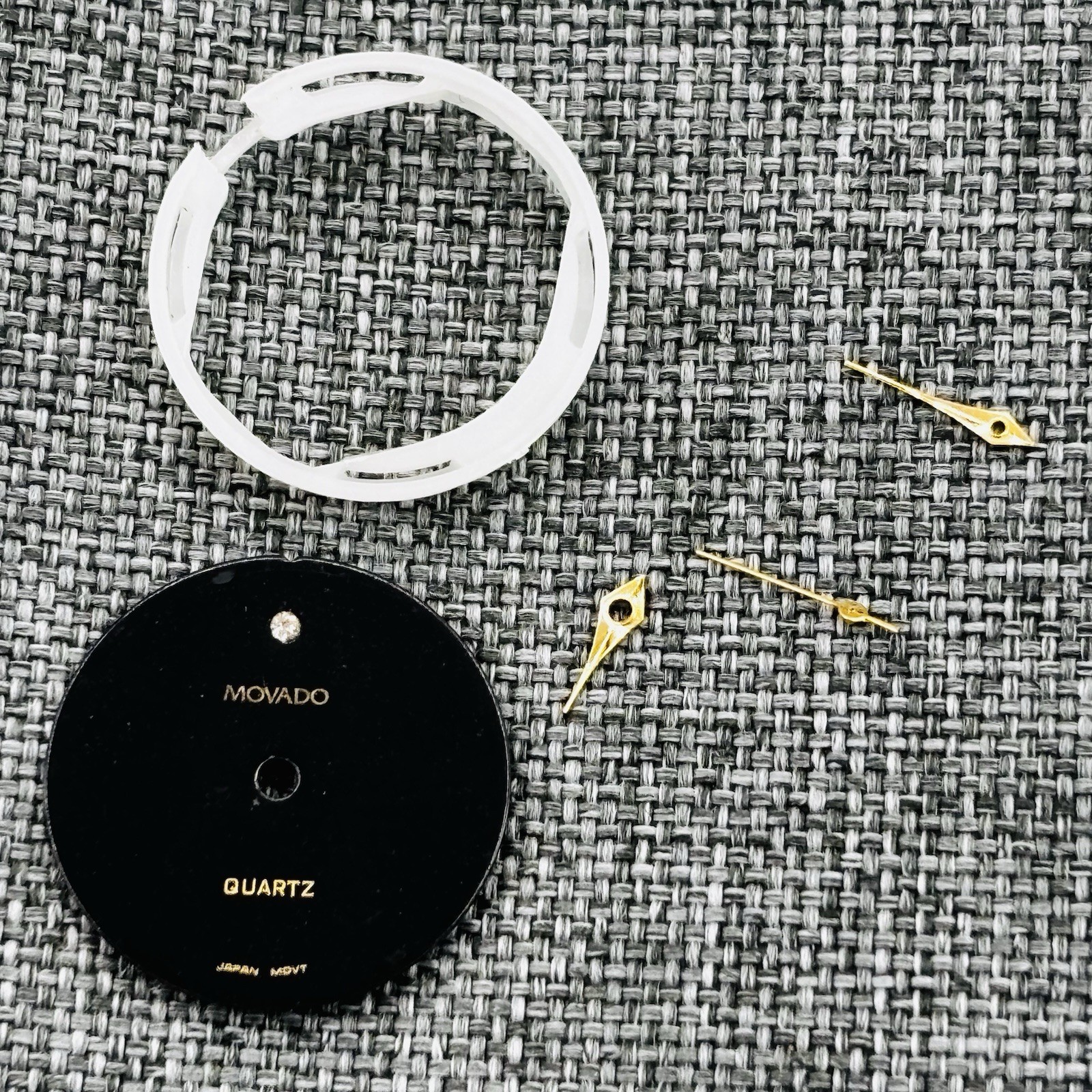 Movado Museum Watch Dial Black 23MM Spacer and Hands