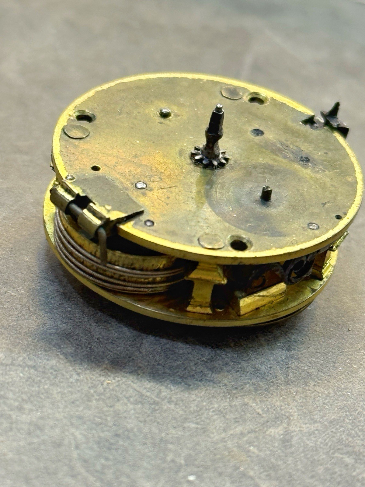 Antique Wm Ericke London Verge Fusee Pocket Watch Movement Repair