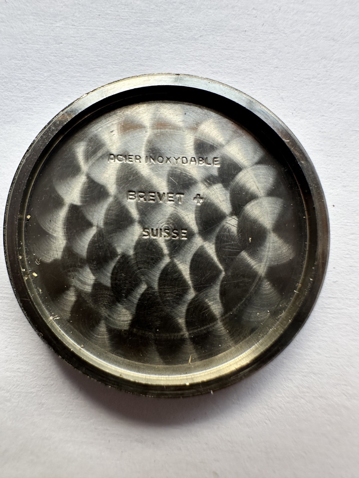 Swiss Brevet watch case and back, outer diameter 28.5 mm, inner diameter 23.5 mm