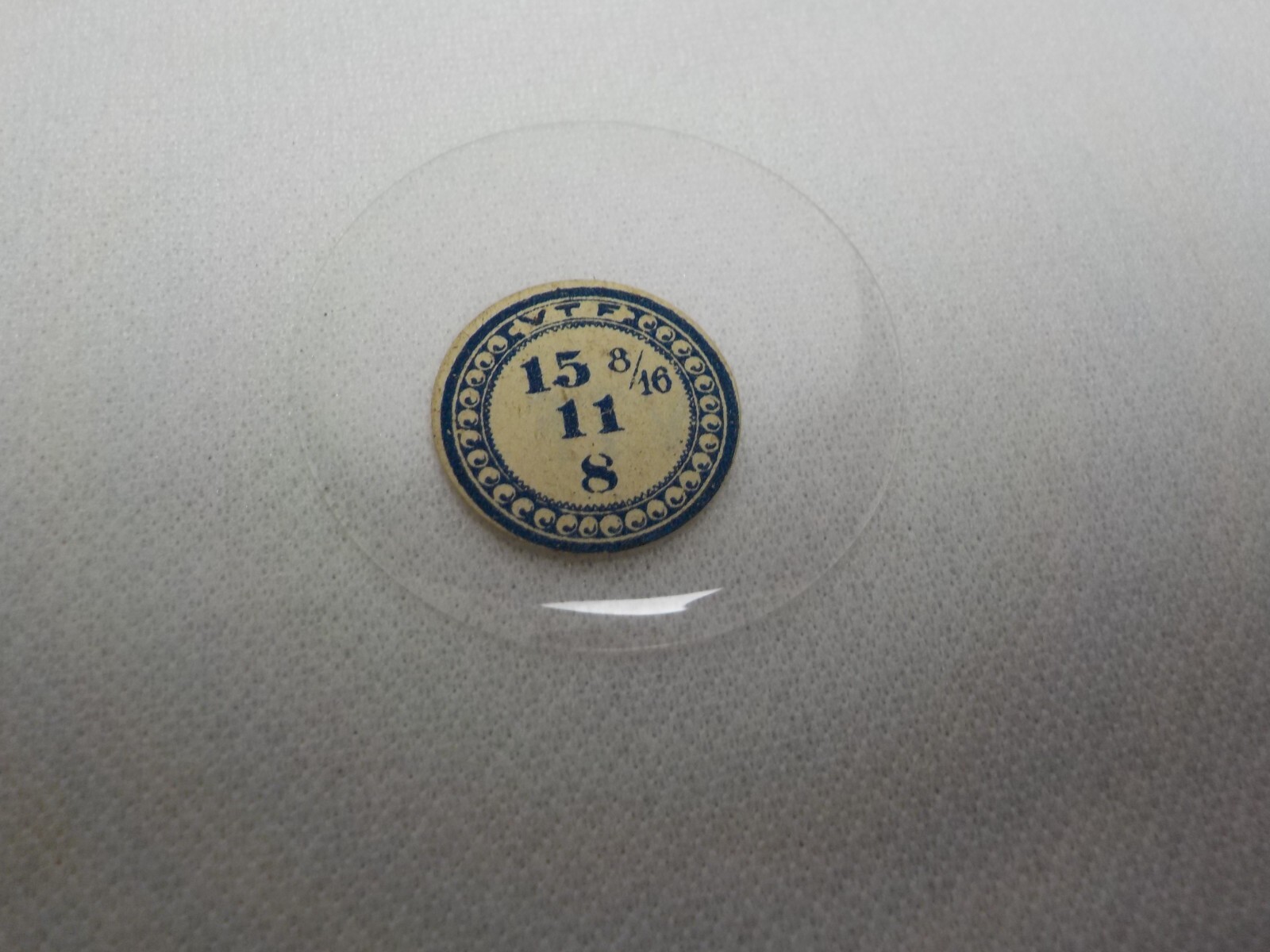GLASS POCKET WATCH CRYSTAL HUNTER CASE SIZE 15 8/16 H 8 REPLACEMENT PART #56