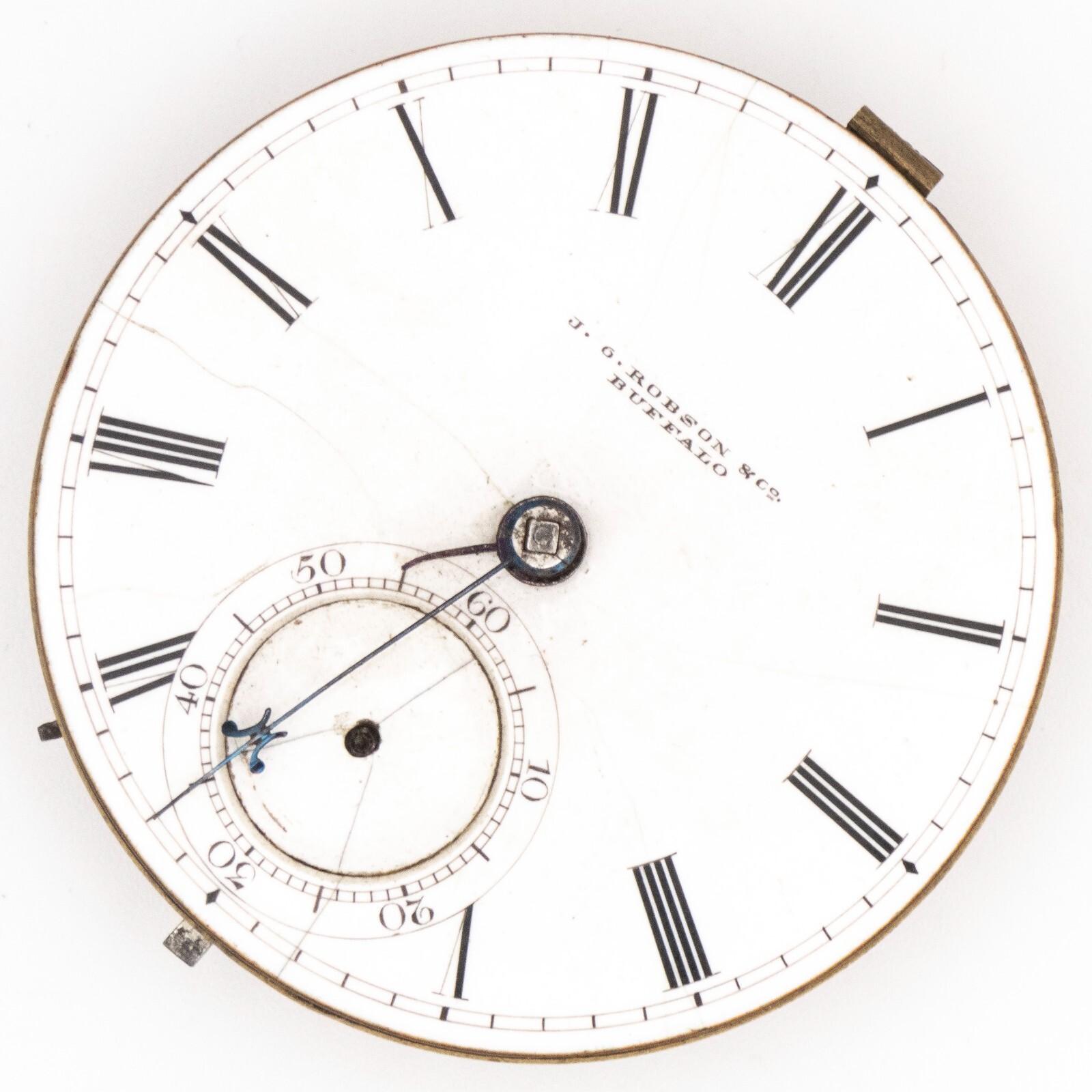 M.I. Tobias & Co. of Liverpool English Antique Fusee Pocket Watch Movement