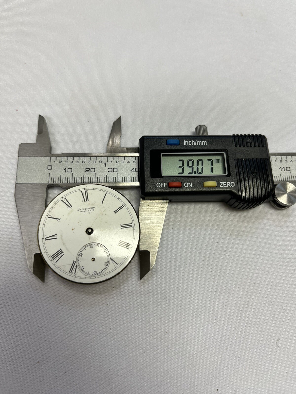 Vintage Pocket Watch Movements Dial Face American Waltham Watch Co. (#5)