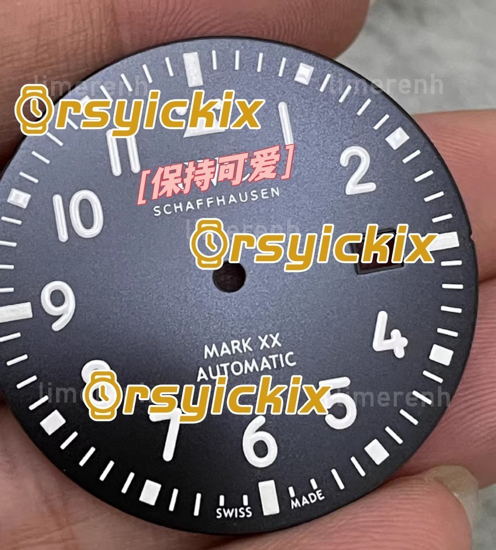 40mm Stainless Steel Case + Leather Strap Mark 20 For IWC ETA2824 No Movement