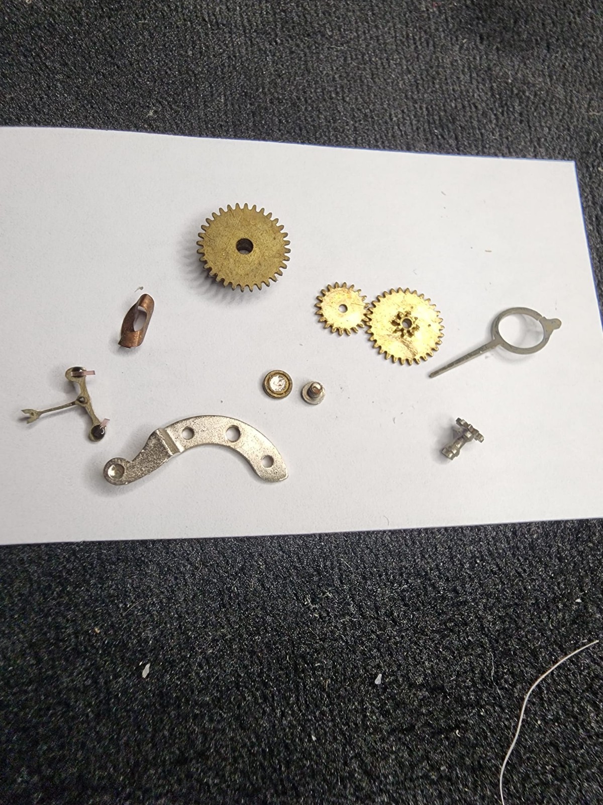 New York Standard Watch Co 7 Jewel Pocket Watch Movement USA Parts Repair