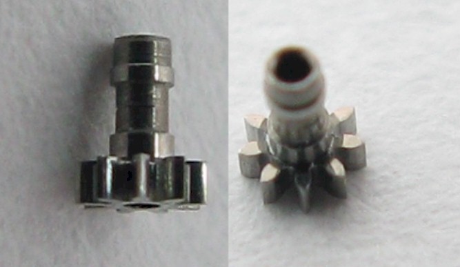 Patek Philippe Geneva Cal. 215 part: cannon pinion #240 high 1.45 millimeters